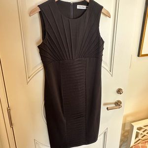 Calvin Klein Sheath Black Cocktail Dress